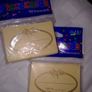 2 pack table placecards.  100 cards total. New